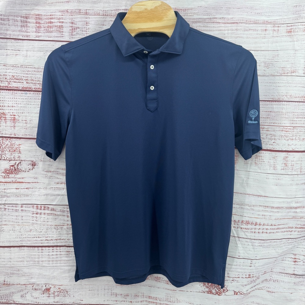 Stitch Golf Polo‎ Shirt Mens XL Navy Blue Performance Short Sleeve Athletic